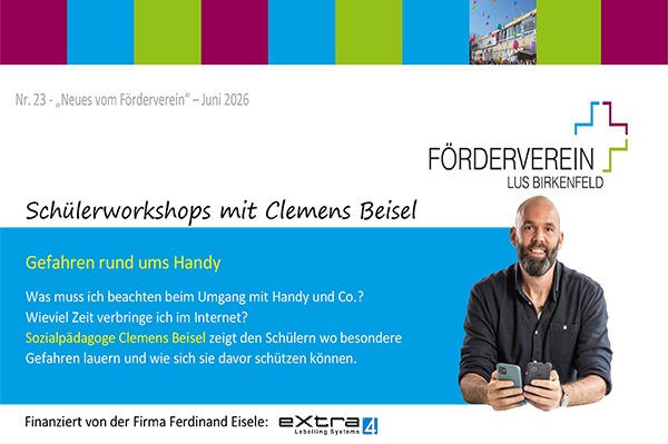 Spenden-Bericht Newsletter Foerderverein LUS 2026